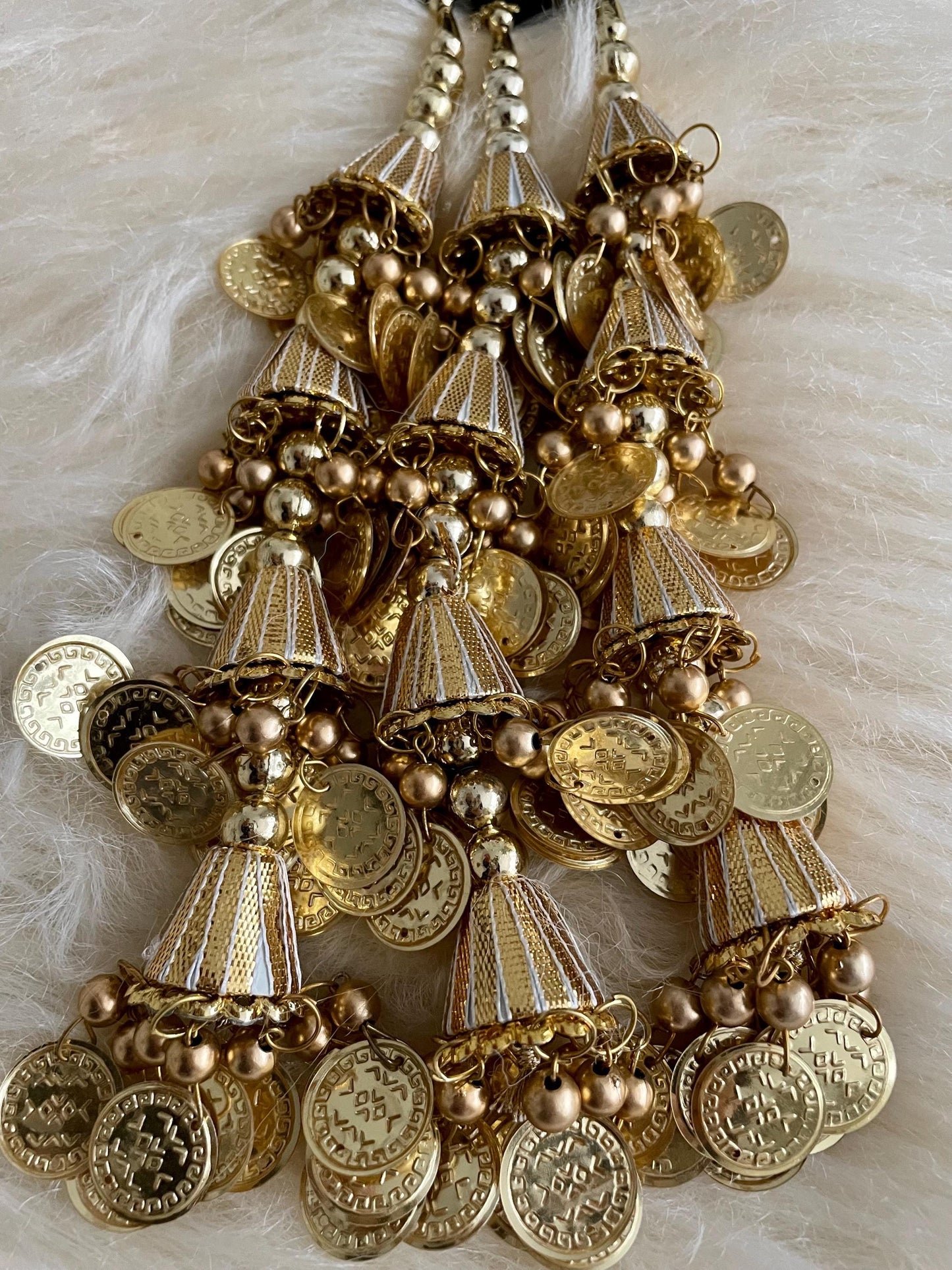 Ginni Paranda Gold Latkans Parandi Parandey Punjabi Themed Weddings Patiala Sangeet Mehendi Maiyoon