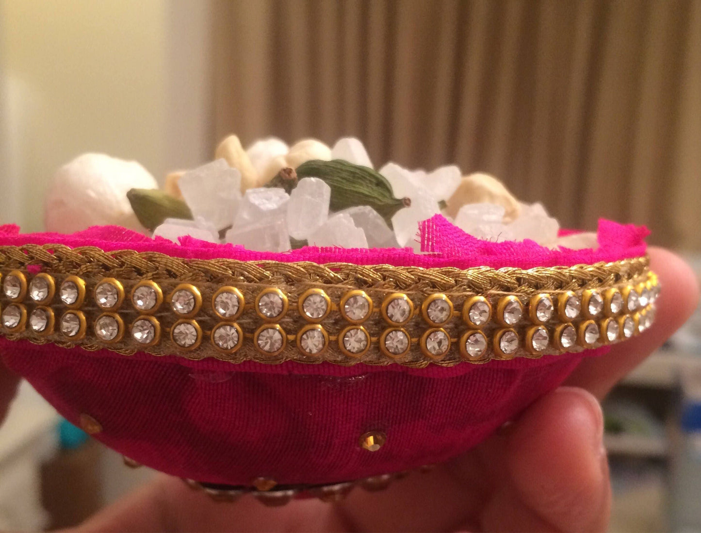 10 x Phulkari Thuttis Decorated Coconut Halves Nariyal essential Sikh Wedding Ladies Milni South Indian Wedding Accessory Asian Weddings