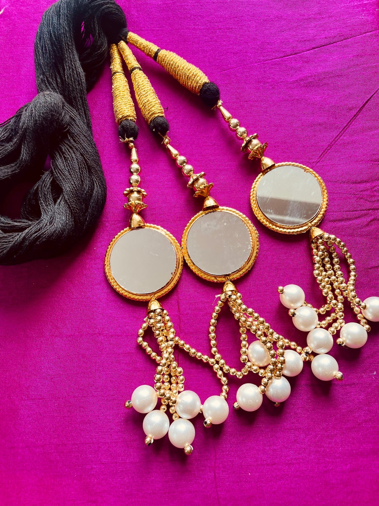 Mirror Paranda Prandi Paranday Latkans Punjabi Themed Weddings Patiala Sangeet Mehendi Maiyoon