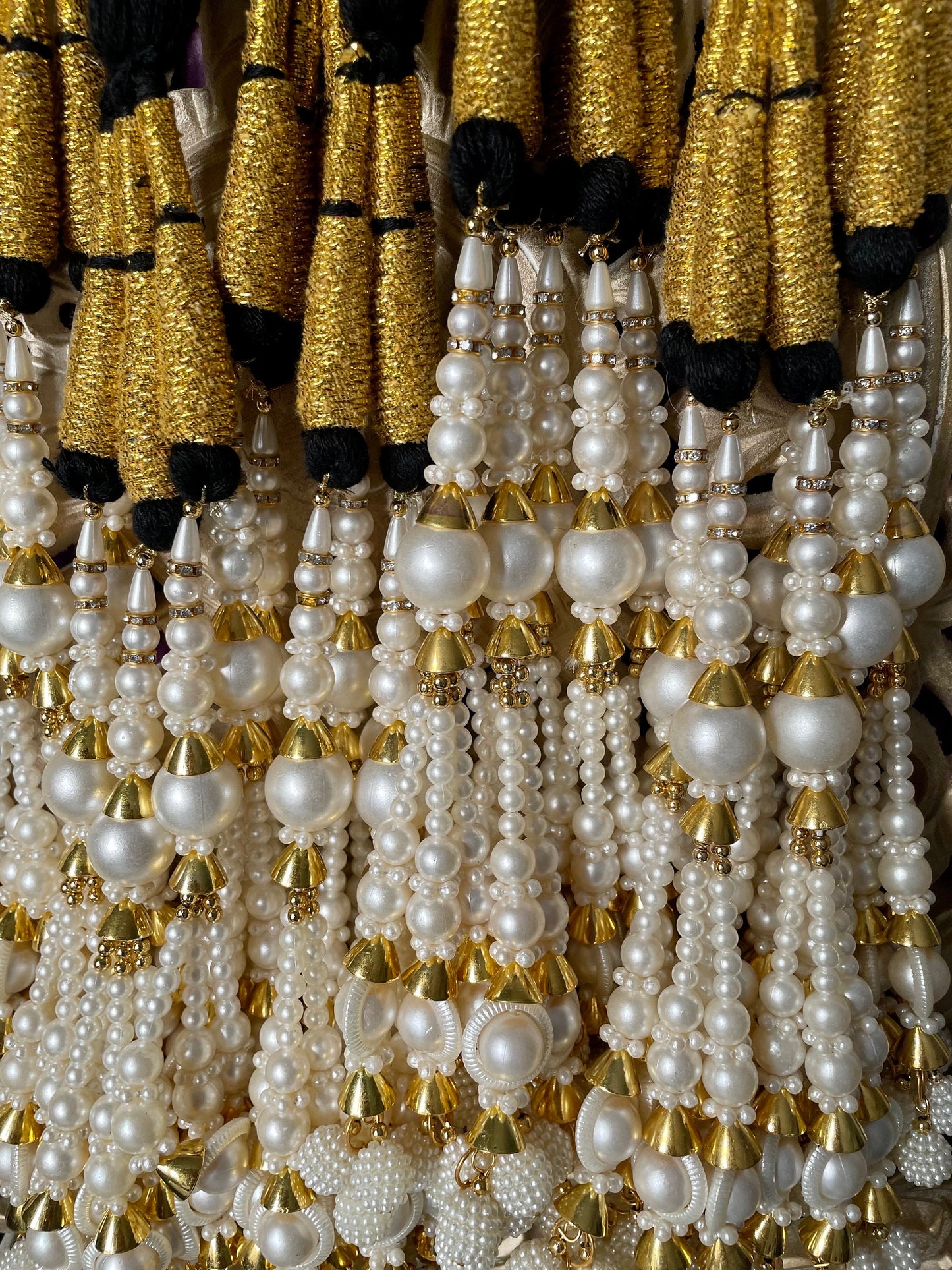 Pearl Paranda Prandi Paranday Latkans Punjabi Themed Weddings Patiala Sangeet Mehendi Maiyoon