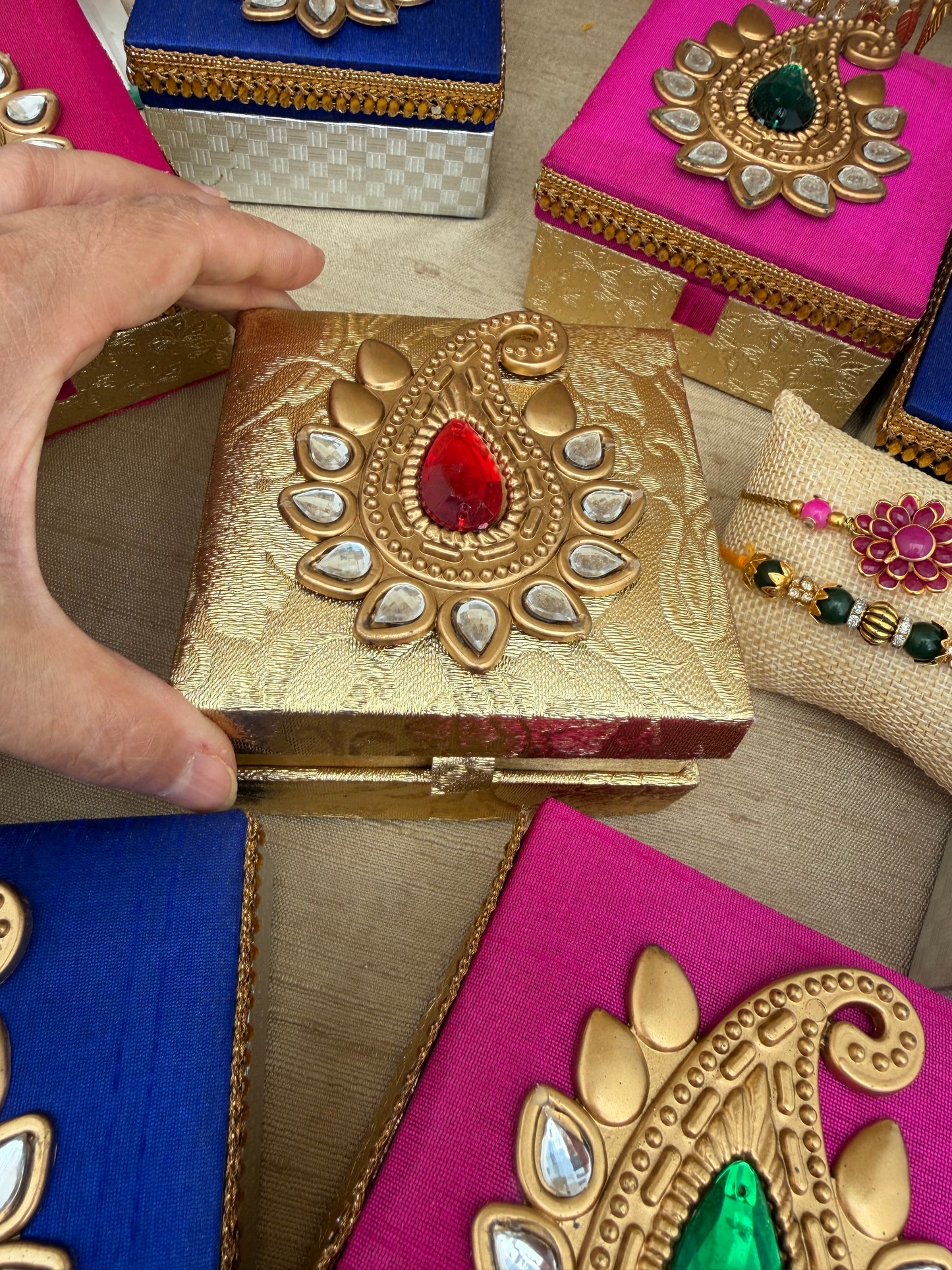 Rakhi Raksha Bandhan Rakhri Hamper Gift Box| Two Rakhis| Roli Tikka