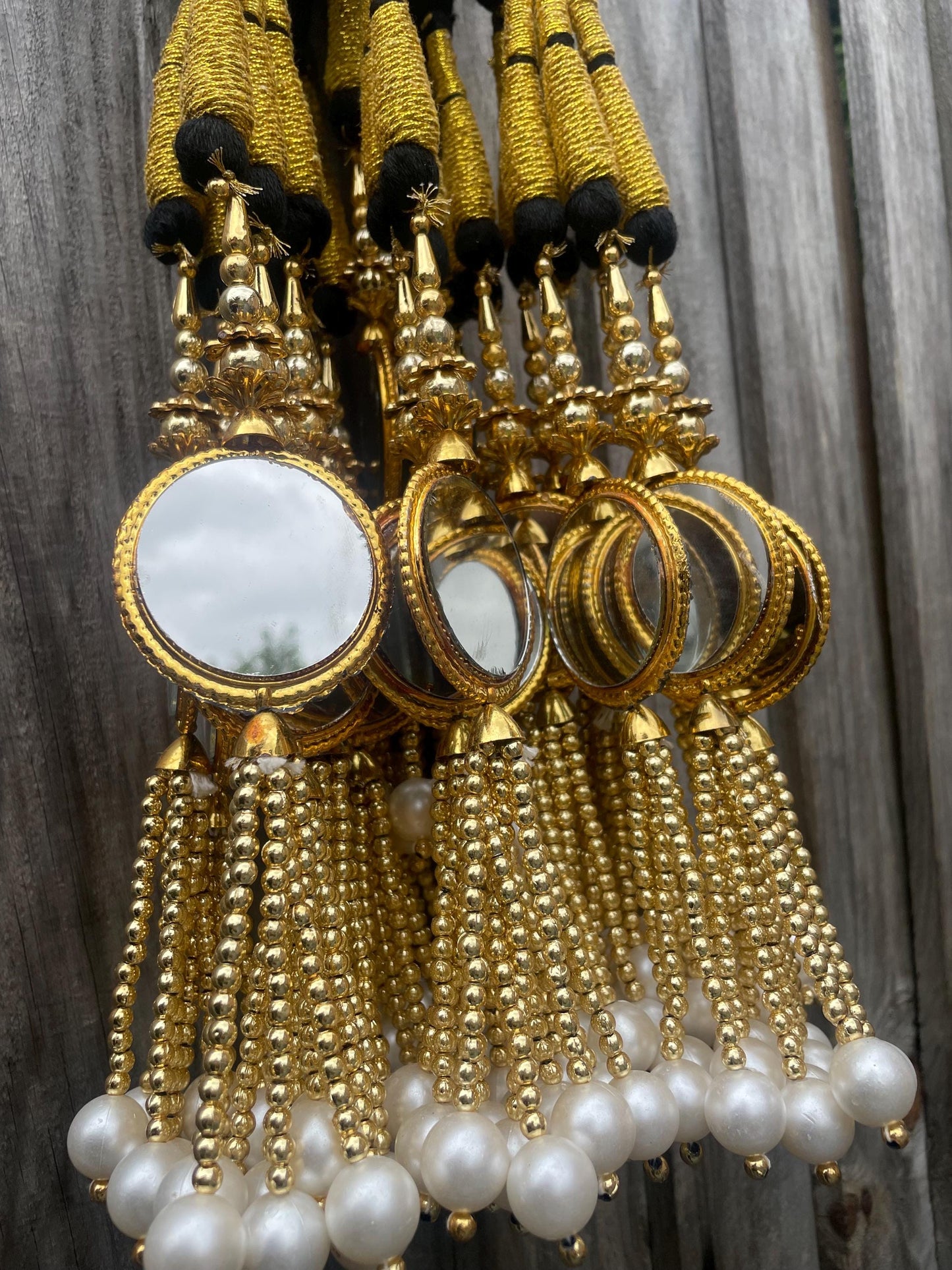 Mirror Paranda Prandi Paranday Latkans Punjabi Themed Weddings Patiala Sangeet Mehendi Maiyoon