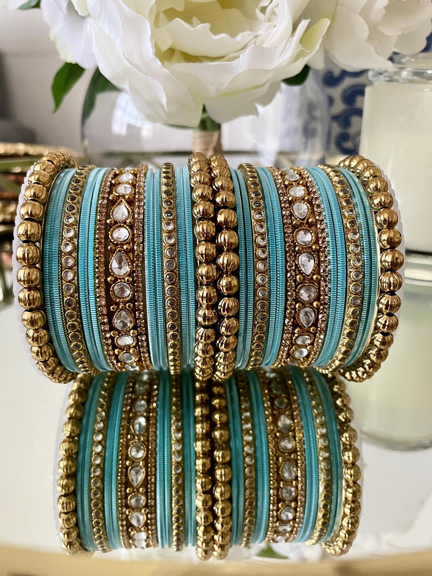 Beautiful Bangles Jewellery Bridal Bangle Stack Wedding| Pastel Colours| Kundan | Bangle-set| Fashion Jewellery