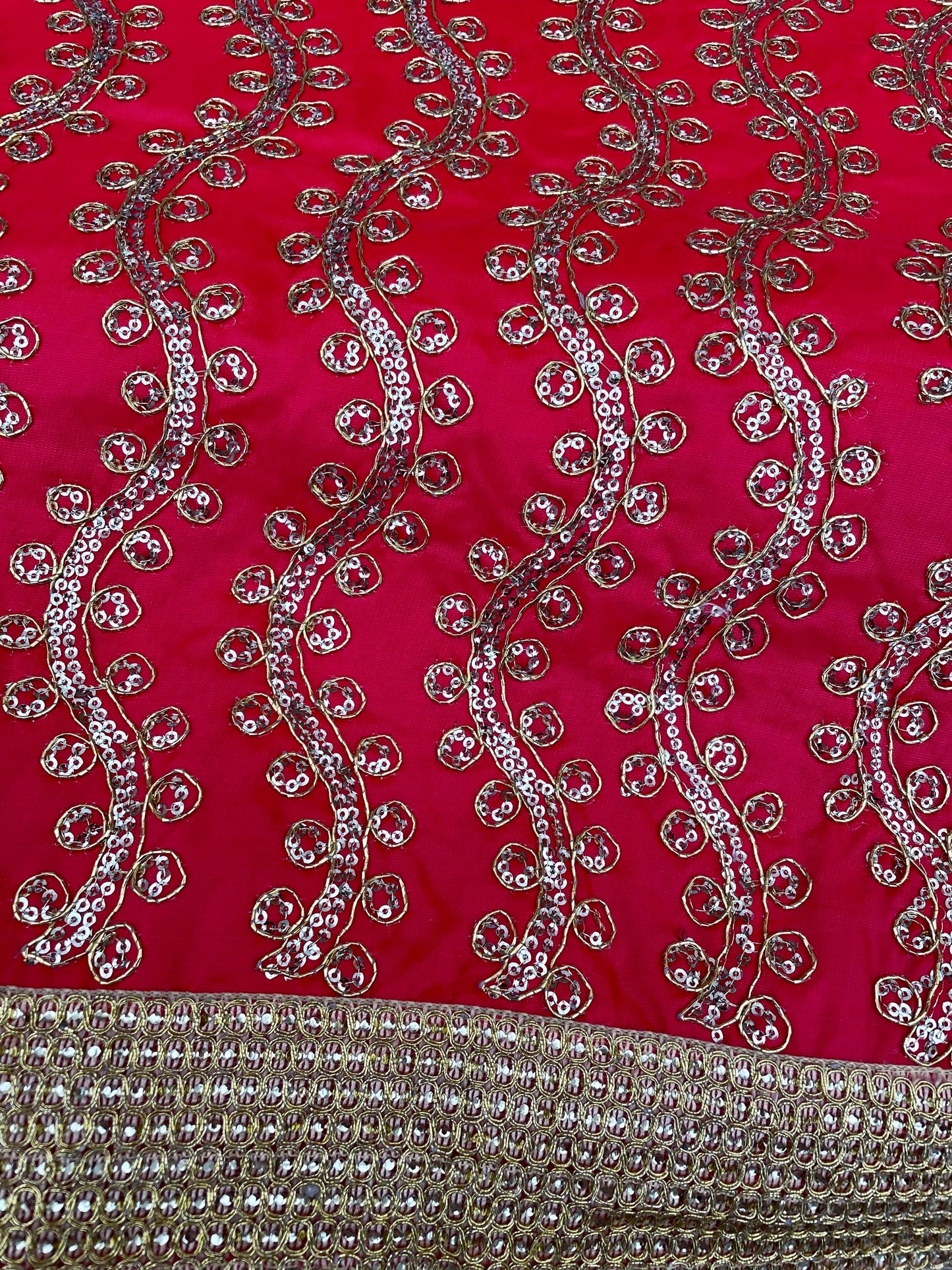 Guru Granth Sahib Rumala Sahib Set 4 pcs. Red embroidered Double Set with 2 Palkan. Sikh Punjabi Gurudwara Wedding Guru Granth Saheb