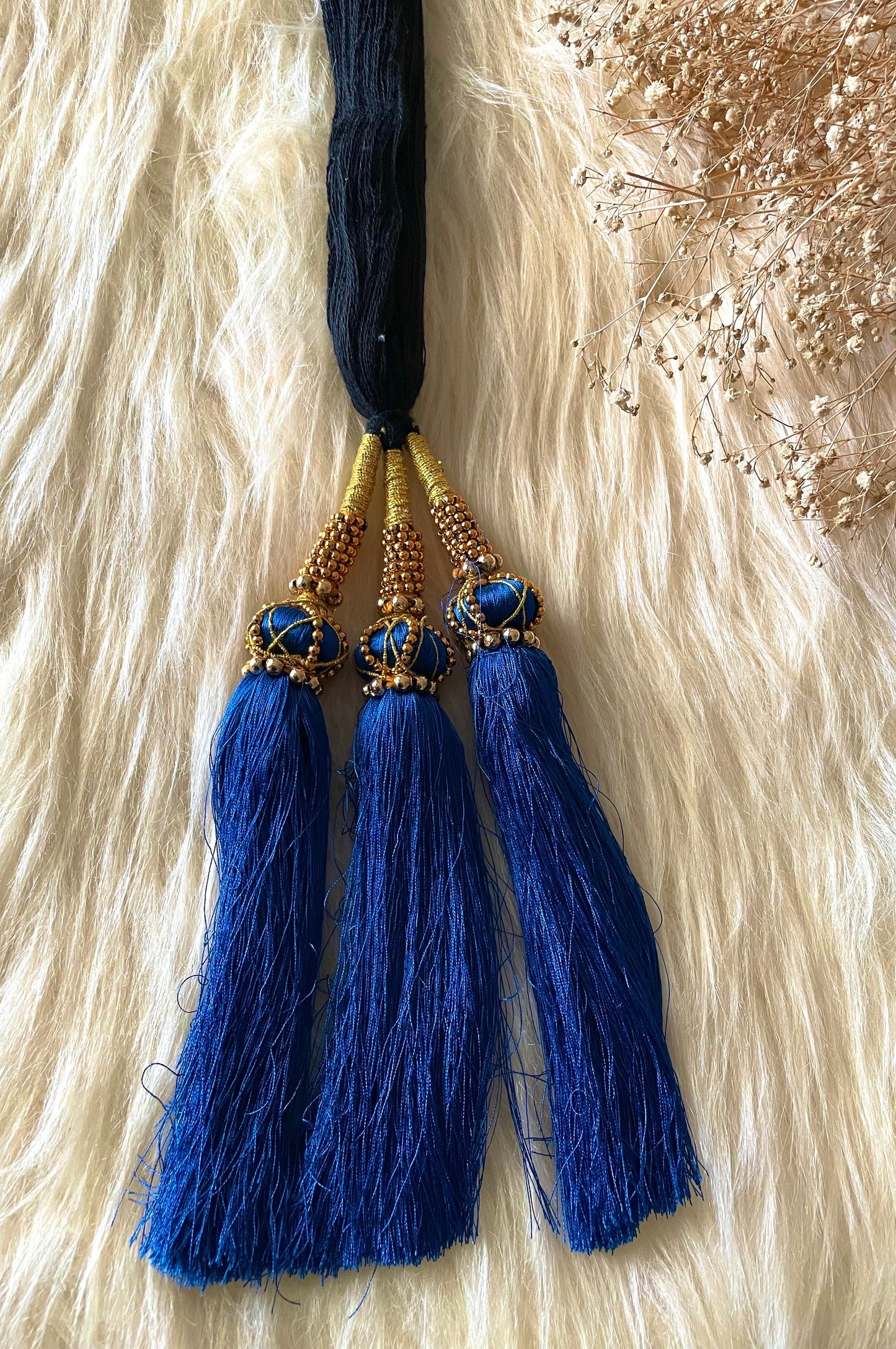 Colorful Paranda Hair Braid: Indian Wedding Accessory