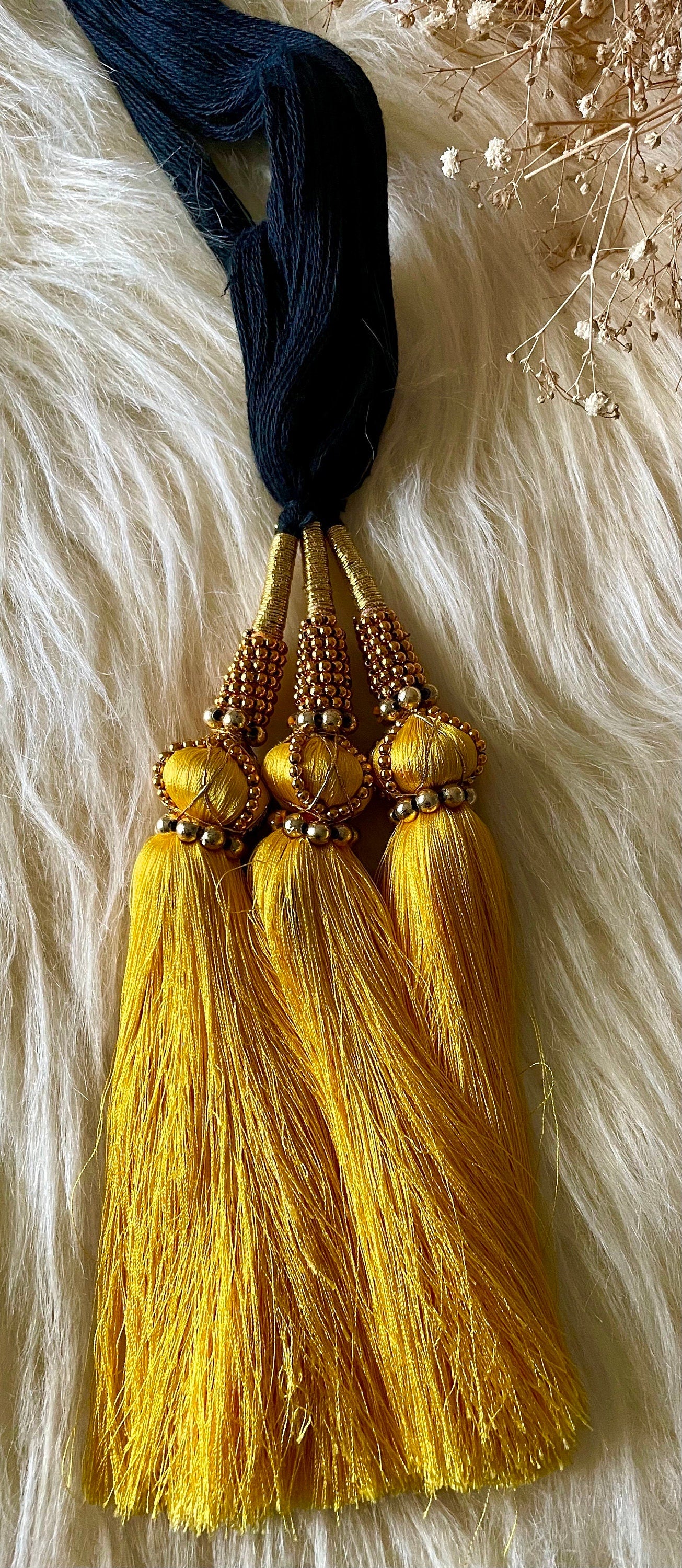 Colorful Paranda Hair Braid: Indian Wedding Accessory