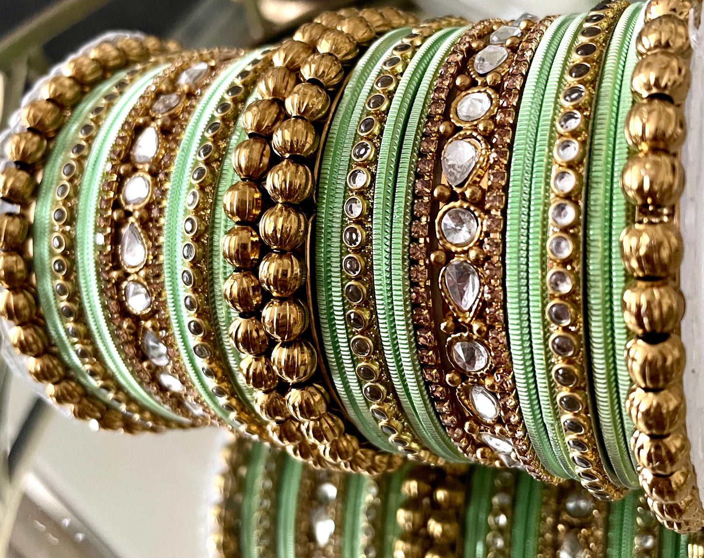 Beautiful Bangles Jewellery Bridal Bangle Stack Wedding| Pastel Colours| Kundan | Bangle-set| Fashion Jewellery