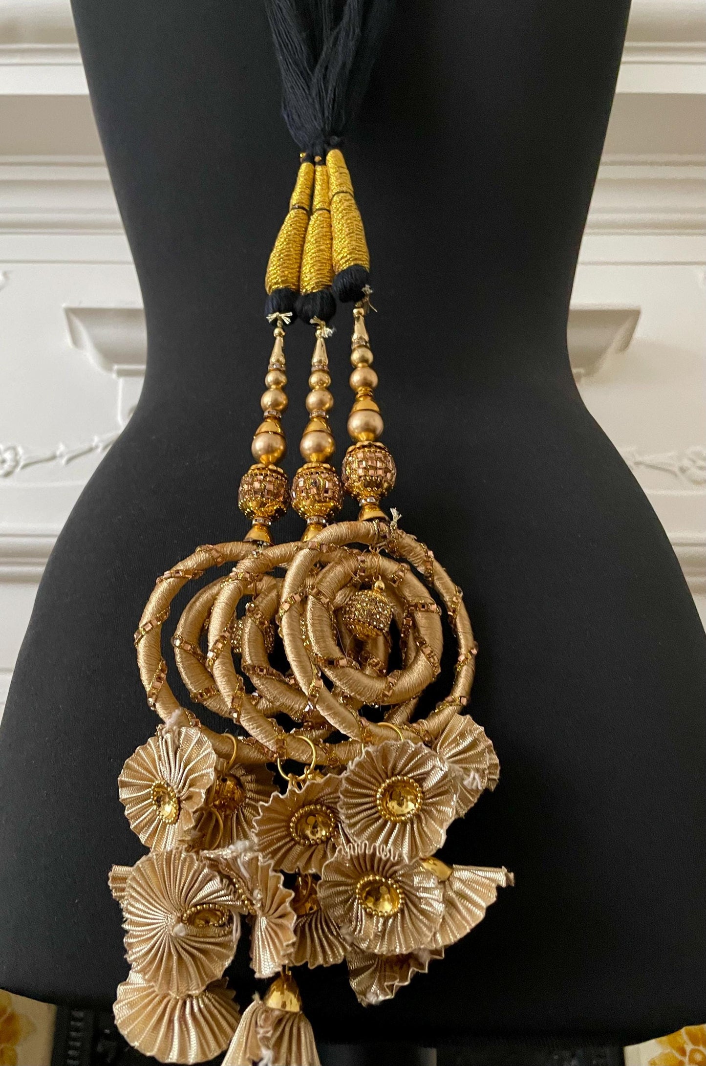 Paranda Gold Latkans Parandi Parandey Punjabi Themed Weddings Patiala Sangeet Mehendi Maiyoon