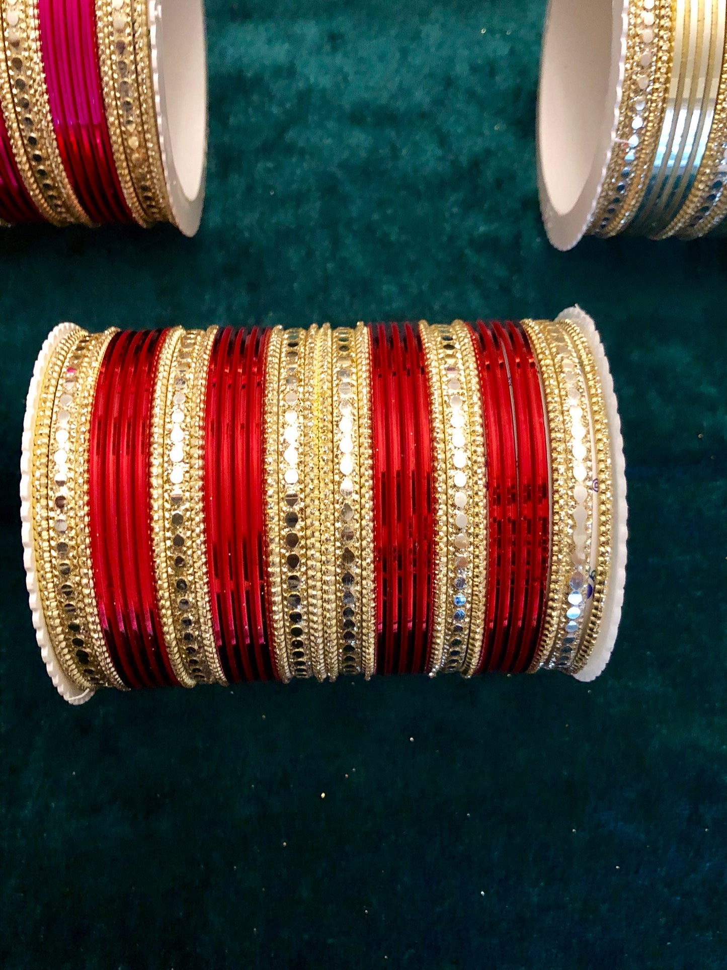 2.10 Indian Bangles Set |Jewellery Metal| Set For 2 Hands|Various Colours