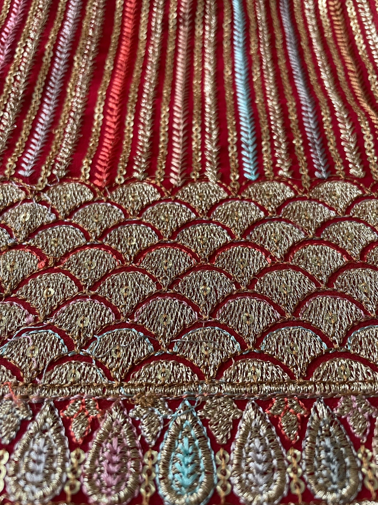 Georgette Duppatta Sequins embroidered border Scarf Chunni Chunri Odhni update your Salwar Kameez Lehengas Kurtis