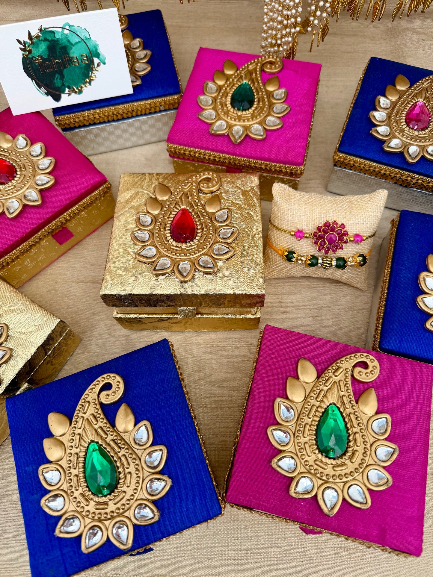 Rakhi Raksha Bandhan Rakhri Hamper Gift Box| Two Rakhis| Roli Tikka