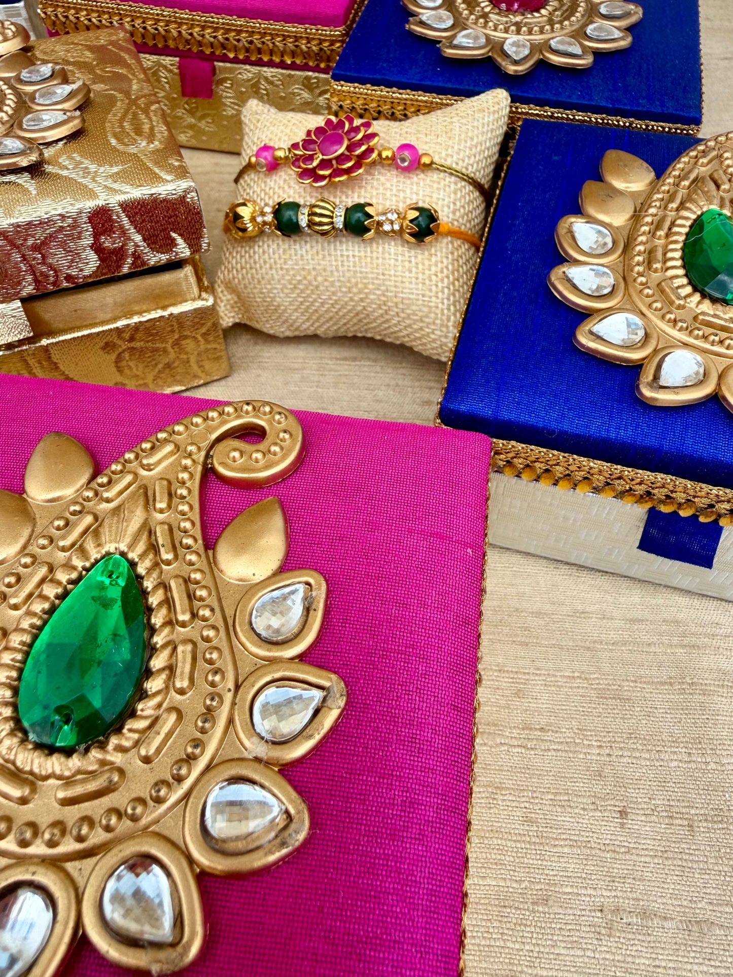 Rakhi Raksha Bandhan Rakhri Hamper Gift Box| Two Rakhis| Roli Tikka