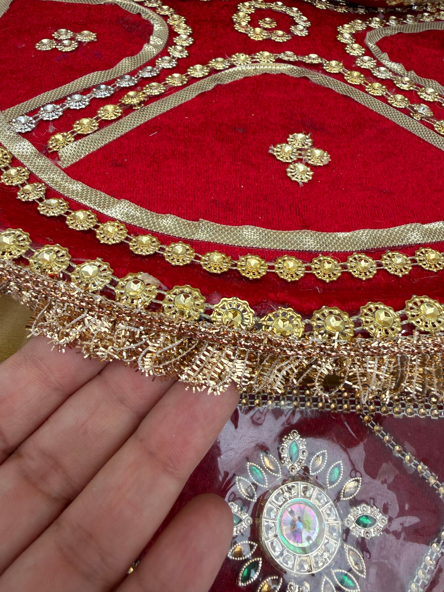 4 Pieces Bride/Groom Mehndi Mayian Haldi Thaal Tel Vatna Ceremony| With Phatti| Clearance**