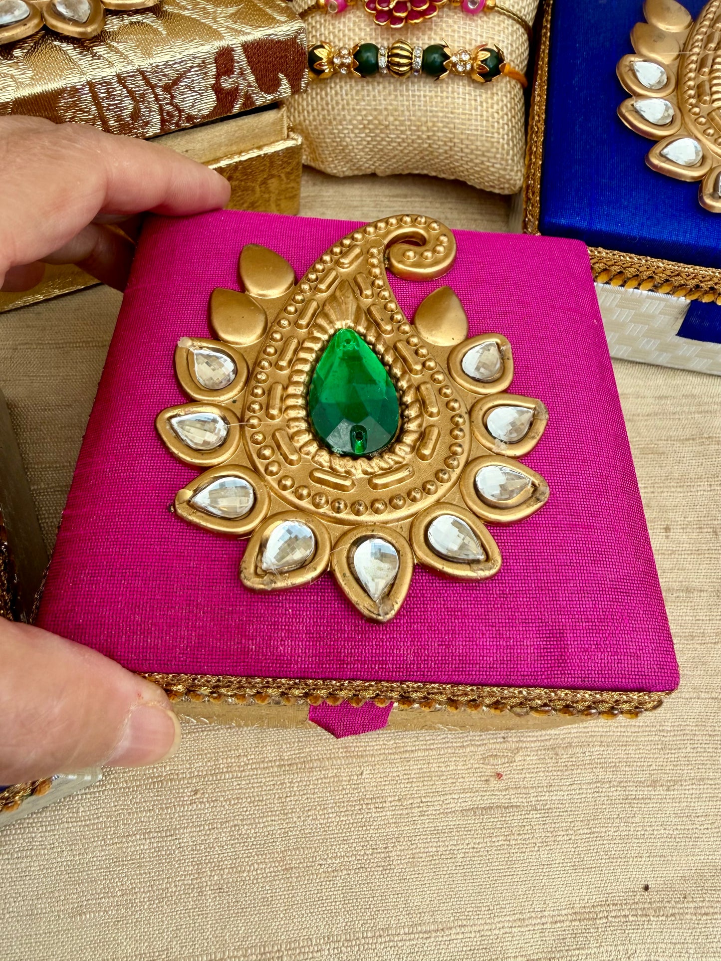 Rakhi Raksha Bandhan Rakhri Hamper Gift Box| Two Rakhis| Roli Tikka