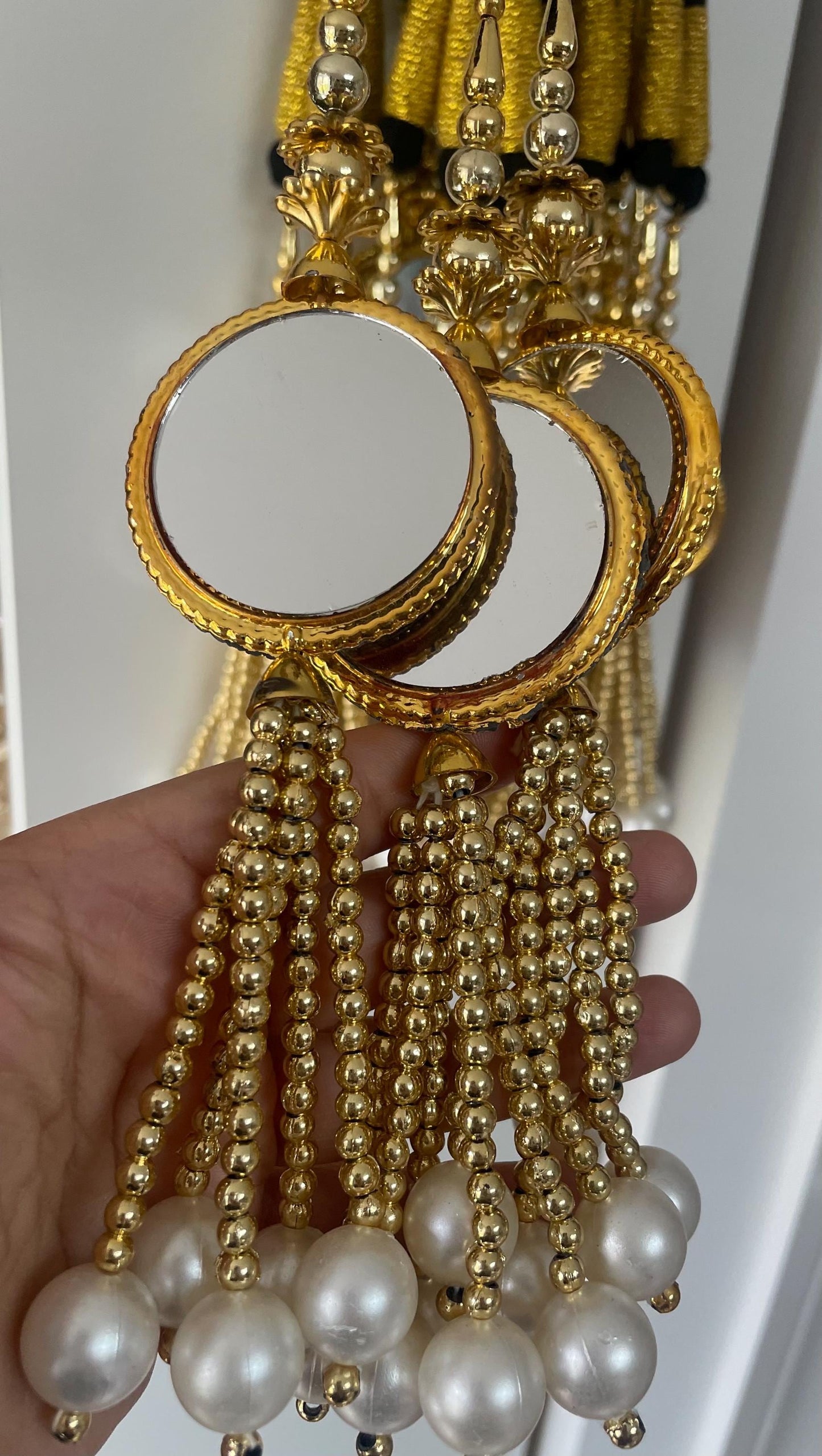 Mirror Paranda Prandi Paranday Latkans Punjabi Themed Weddings Patiala Sangeet Mehendi Maiyoon