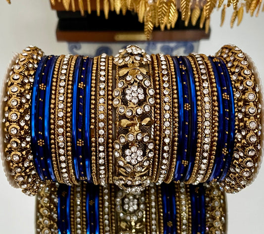 Thread & Diamante Bangle Set: Bridal Jewelry Stack