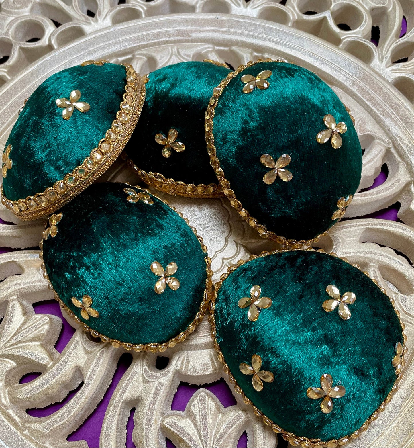 10 x Thuttis with extra decorations Coconut Halves Nariyal essential Sikh Wedding Ladies Milni South Indian Wedding Accessory Asian Weddings