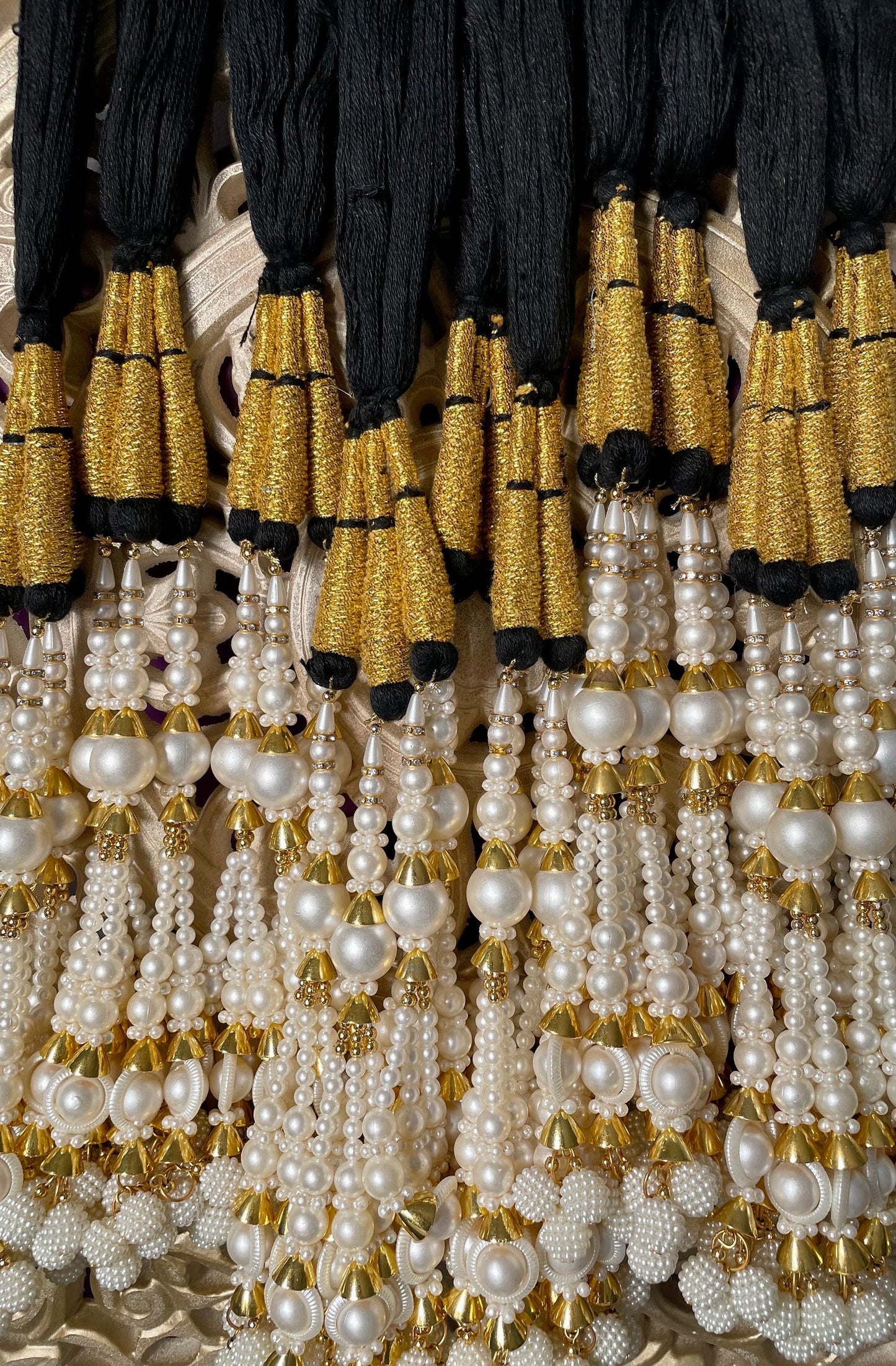 Pearl Paranda Prandi Paranday Latkans Punjabi Themed Weddings Patiala Sangeet Mehendi Maiyoon