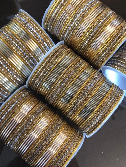 2.10 Indian Bangles Set |Jewellery Metal| Set For 2 Hands|Various Colours