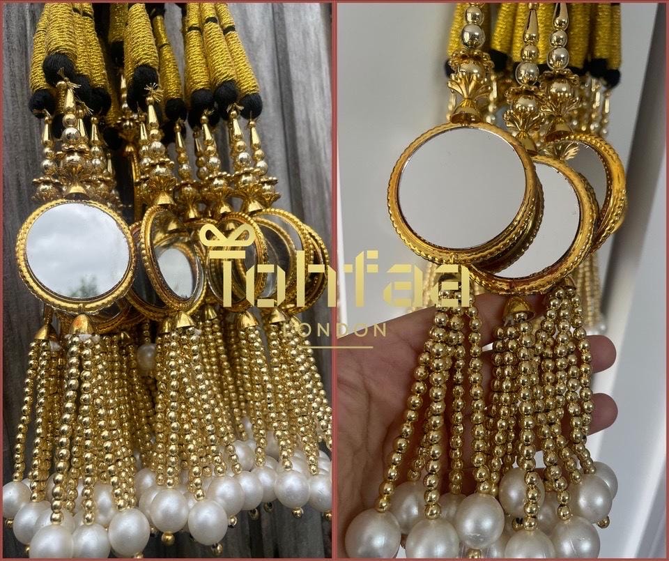 Mirror Paranda Prandi Paranday Latkans Punjabi Themed Weddings Patiala Sangeet Mehendi Maiyoon