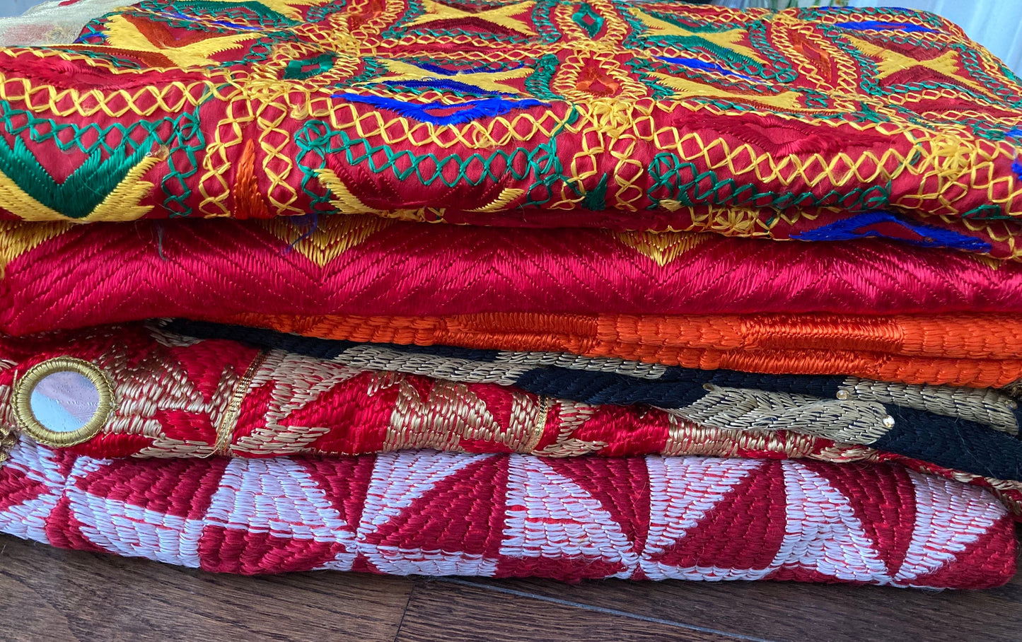Chevron Phulkari Bagh Dupatta Fulkari with or Without embellishments Punjab Weddings Shawl Two Options Compliments any colour outfit| Clearance