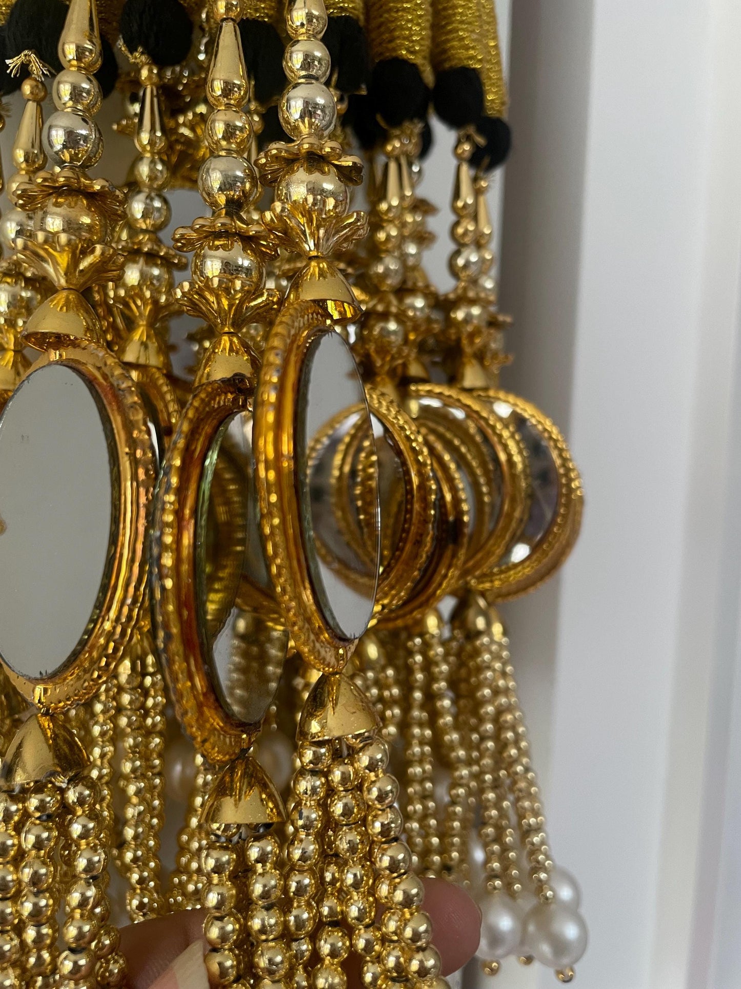 Mirror Paranda Prandi Paranday Latkans Punjabi Themed Weddings Patiala Sangeet Mehendi Maiyoon