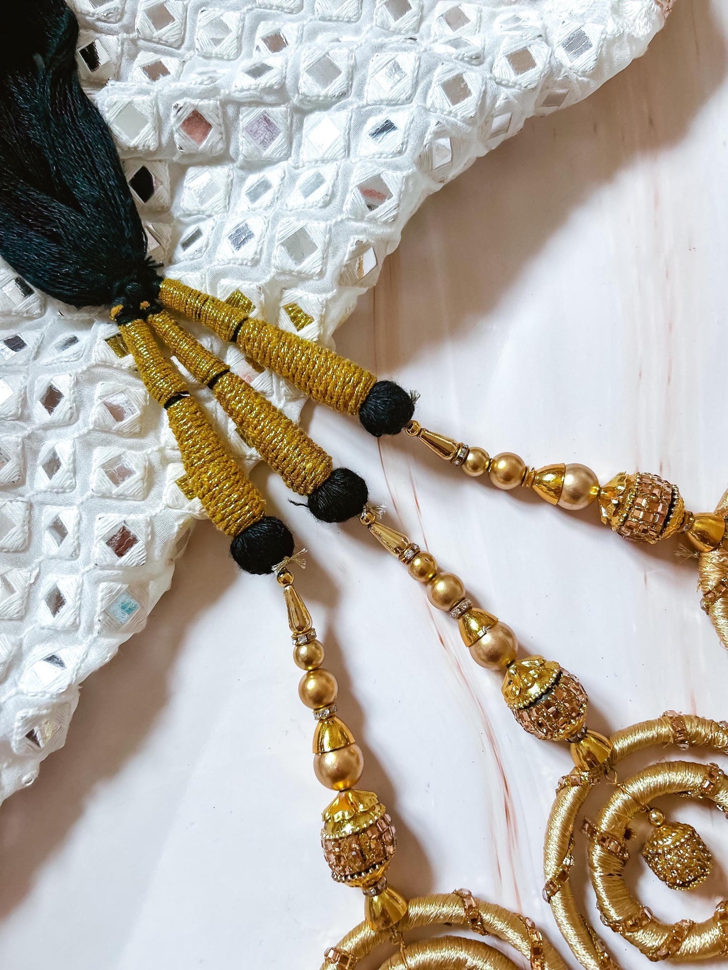 Paranda Gold Latkans Parandi Parandey Punjabi Themed Weddings Patiala Sangeet Mehendi Maiyoon