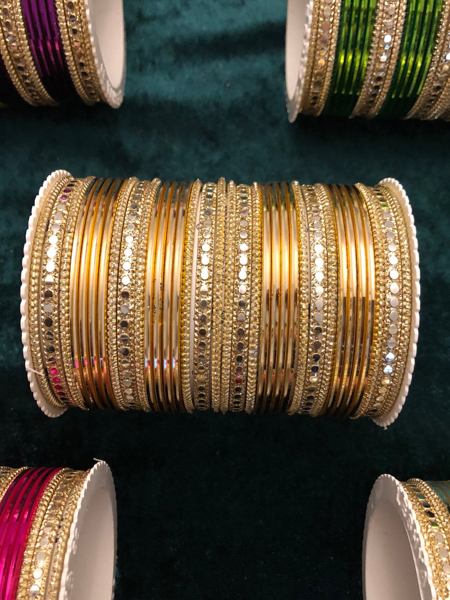 2.10 Indian Bangles Set |Jewellery Metal| Set For 2 Hands|Various Colours